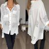 European and American Fashion Women's Loose Swallowtail Shirt with Sexy Print for Spring/Summer