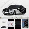 For Volvo V60 Car Cover Black Outdoor Fully Covered with Snow and UV Protection Waterproof Sun Shade Snow Rain Wind Resistant