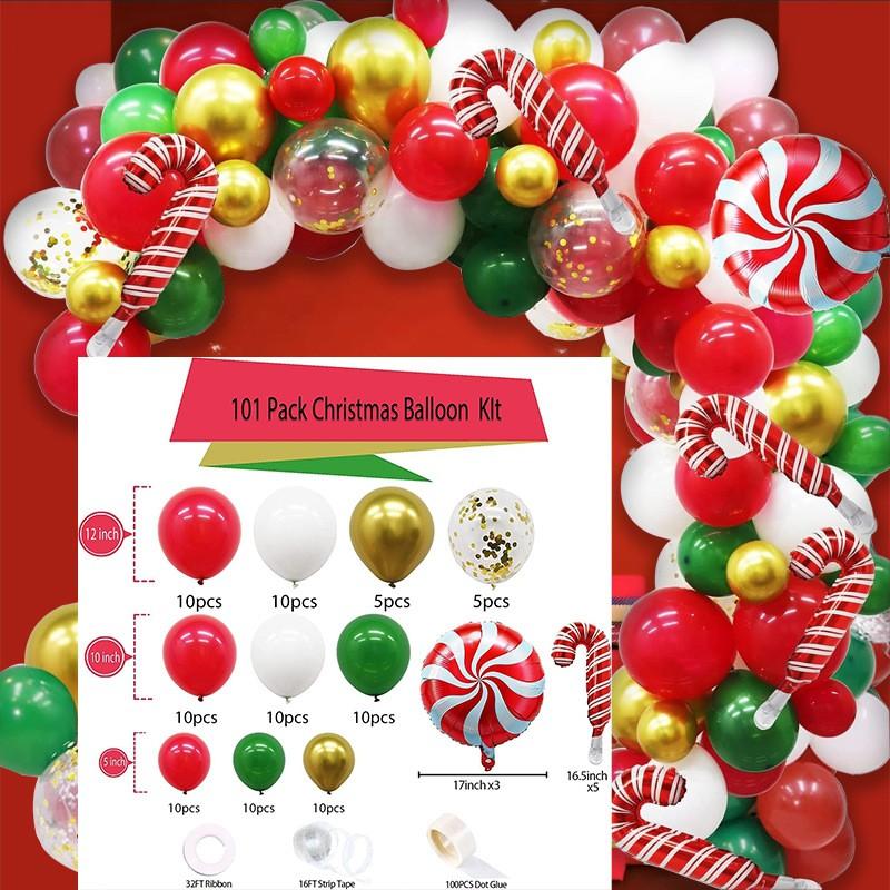 Merry Christmas Decoration Balloons Suit Christmas Theme Balloon Arch Garland Set Xmas Navidad New Year Gift Party Decor