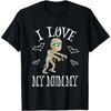 Ik Hou Van Mijn Mama Grappige Mama Cartoon & Vleermuizen Halloween Woordgrap T-shirt