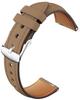Smart Watch Strap 18mm Genuine Leather Leather Replacement Band [monomam] Women's (Belt Width 18mm) (Antique Camel)