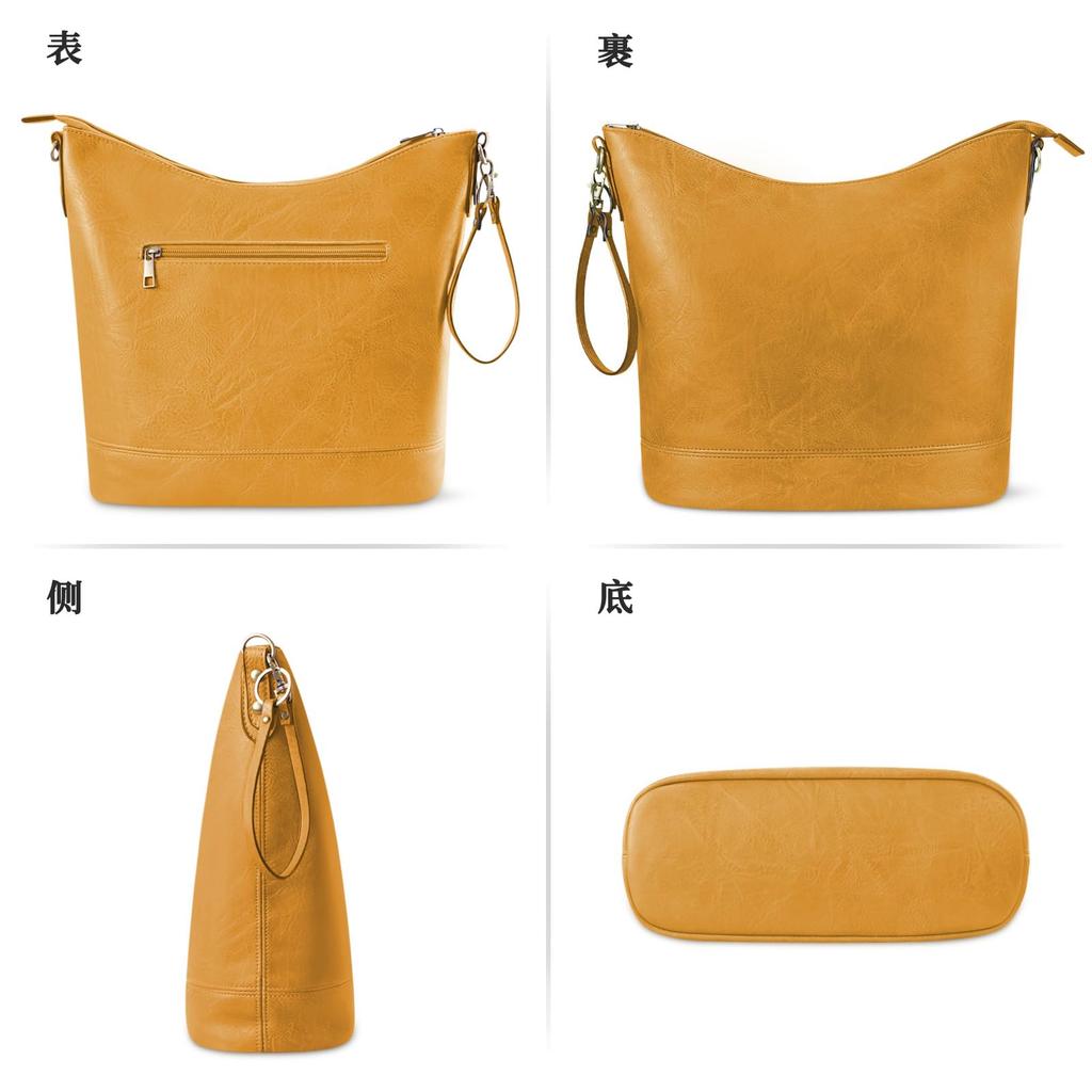 Shoulder 3WAY Leather Tote Large Shoulder Crossbody 3 Straps Gift for Commuting To Work or School [FUKUYIN] Women's Bag, Bag, Women's Capacity, Bag,