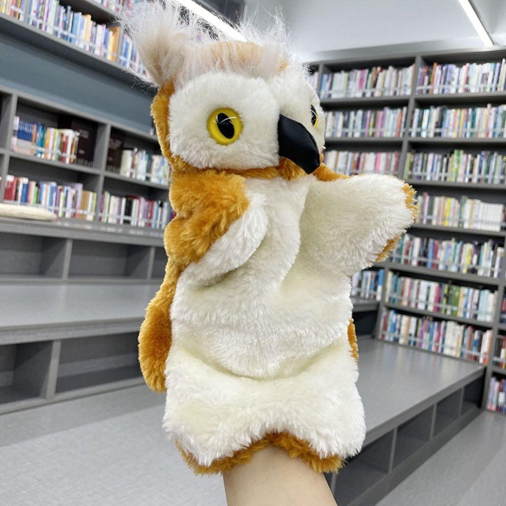 Soft Owl Hand Puppets Plush Finger Puppets Cute Stuffed Animals Toy Kids