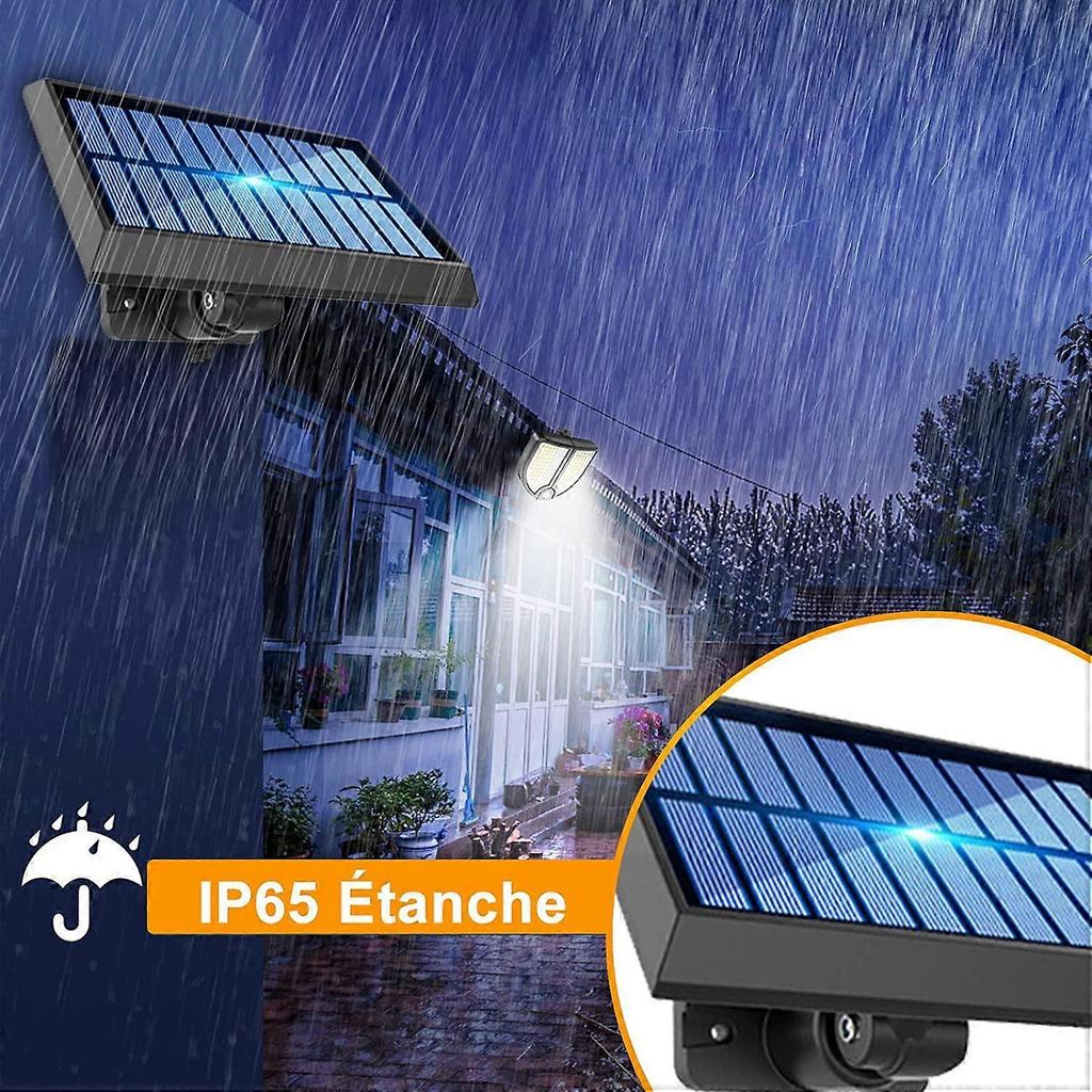 Außen-Solarlicht mit Bewegungsmelder, 90-LED trennbares Solarpanel-Flutlicht