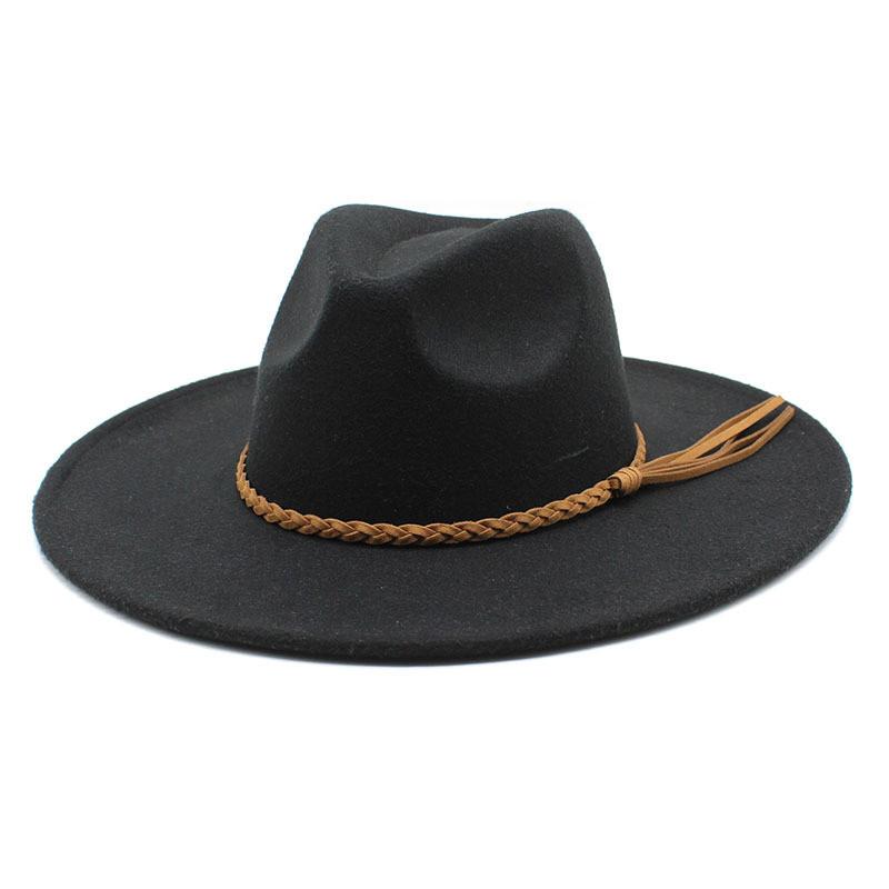 Vintage Wool Felt Fedora Hat With Wide Brim For Outdoor Travel And Casual Wear