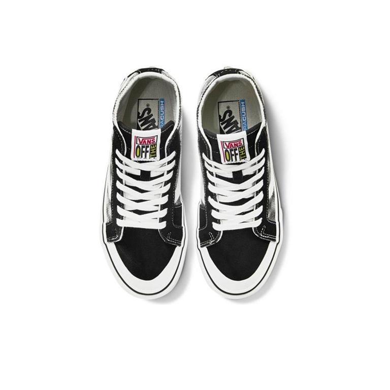 Vans Sk8 138 Decon Sf Hoge Top Skate Schoenen Zwart Wit Schakbord Unisex Skate Schoenen VN0A3MV1WOJ