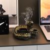 Traditional Chinese Dragon Ashtray For Living Room Tea Table MultiPurpose Use Resin Ashtray for Home Decoration