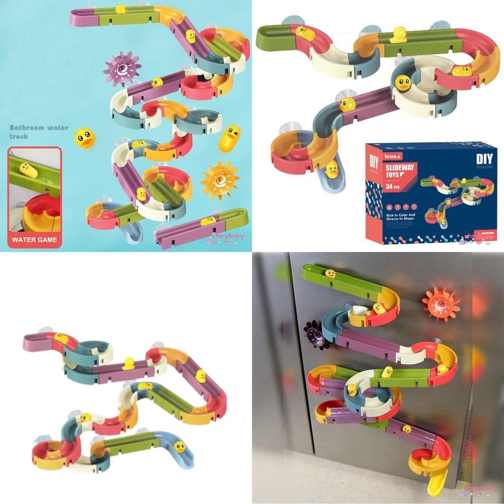 Fun Duck Bathroom Diy Water Track Toy For Kids
