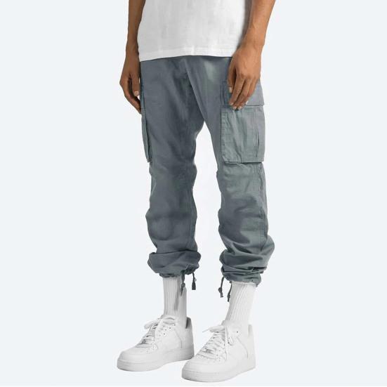 Men Casual Cargo Pants Multi-Pocket Baggy Trousers Loose Fit Straight Leg Joggers Pants for Street Gym Running Hiking