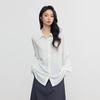 Elva' Island Women's Long Sleeve Versatile Slim-Fit Shirt