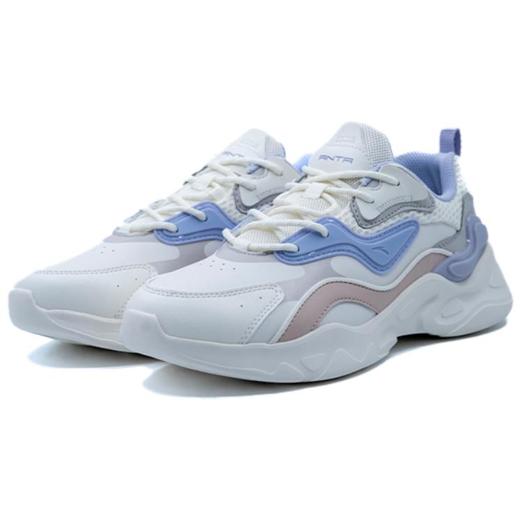 Anta Kids Running Shoes White Black Blue 122518860R-2