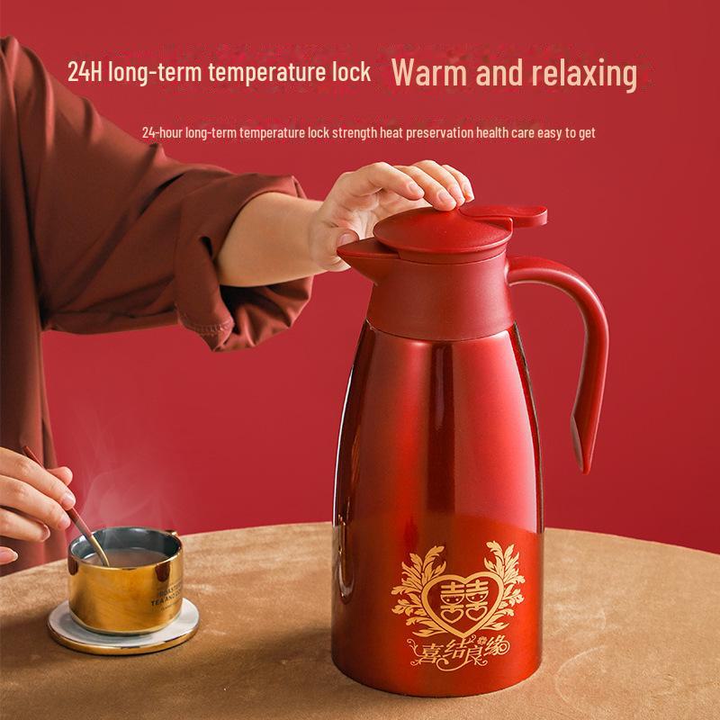 2L Large Capacity Stainless Steel Vacuum Thermos Kettle