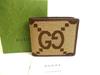 Authentic JUmbo GG Canvas Brown Leather Bifold Bill Wallet #805  Refurbished
