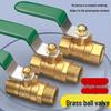 Brass Long Handle Ball Valve - Multi-Size (1/4" To 1") Pneumatic Tap with Internal/External Thread for Water Drain