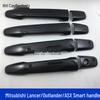 Adesivo Maniglia Porta in Fibra di Carbonio per Mitsubishi Outlander ASX Lancer
