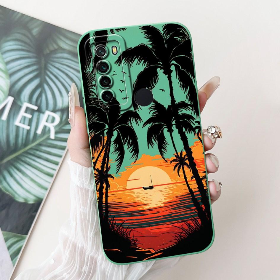 For Xiaomi Redmi Note 8 Case Luxury Flower Cactus Soft Silicone Camera Protection Cover For Redmi Note 8T Coque Note8 Phone Case