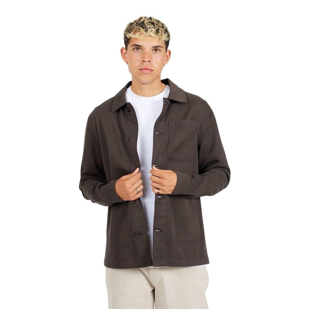 BRAVE SOUL Mens Twill Overshirt