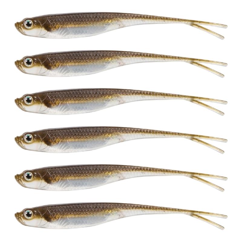 6Pcs Fork Tail Swimbaits Floating Fishing Lure Soft Silicone Artificial Baits Fishing Accessories Easy To Use