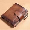 Echtes Leder Männer Brieftaschen mit Abnehmbarem Kartenhalter Echtes Leder Kleine Männer Clutch