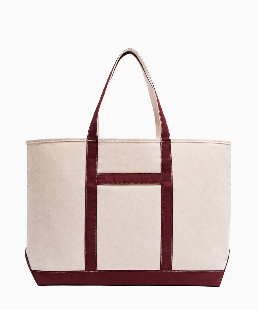 Madgoat Weekend Canvas Tote Shoulder Bag_Burgundy