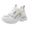 fashion Women's Mix Color Chunky Sneakers Fashion Thick Sole Non Slip Walking Shoes for Women Casual Breathable Platform Sneakers Female