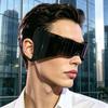 Cyberpunk Jövőbeli Napszemüveg Körbefogó Fülkampós Divatos Nagy Keretes Punk Stílus 2026