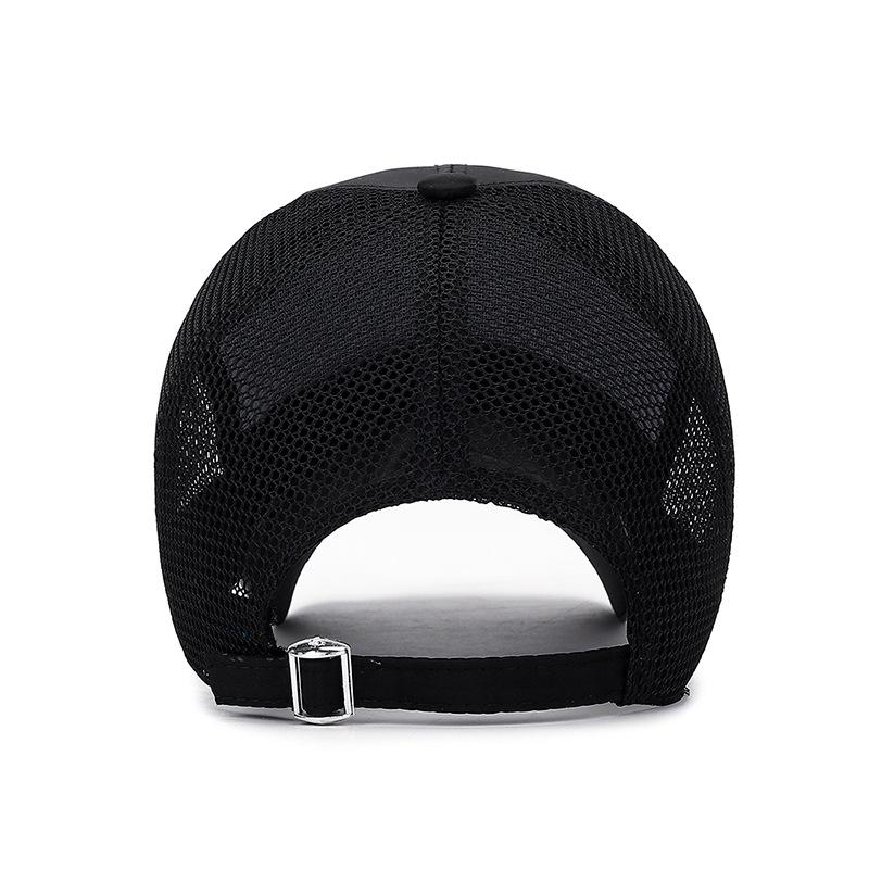 Summer Extended Brim Sunscreen Baseball Cap Men's Outdoor Shading Casual Mesh Hat Thin Cloth Breathable Summer Hat