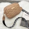 Printed Shoulder Strap Crossbody Small Square Bag Ladies Bags Bag Women's Korean Version Wave Pattern Embroidered Bag