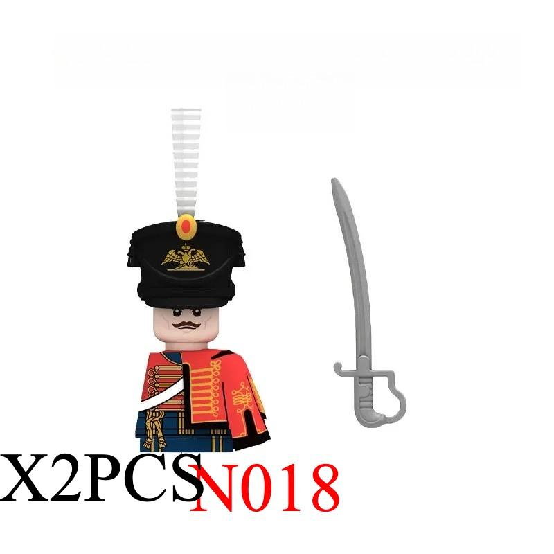 Middeleeuwse Napoleontische Oorlog Soldaat Figuren Militair MOC Bouwsteen Ridders Britse Franse Fuselier Geweren Wapen Kinder Speelgoed B08