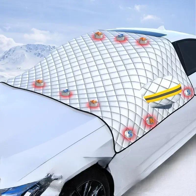 Car Snow Shield Front Windshield Frost Shield Snow And Frost Protection For Winter With Thick Windows Winter Car Cover