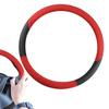Car Steering Wheel Cover Auto Wheel Cover Protector Anti-Slip Cover Artificial Leather Steering Wheel Wraps Decorative Car Wheel
