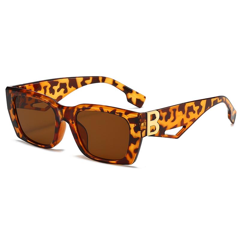 New Letter B Accessories Square Sunglasses Personality Sunglasses Fashion Trend Hollow Sunglasses MN5549