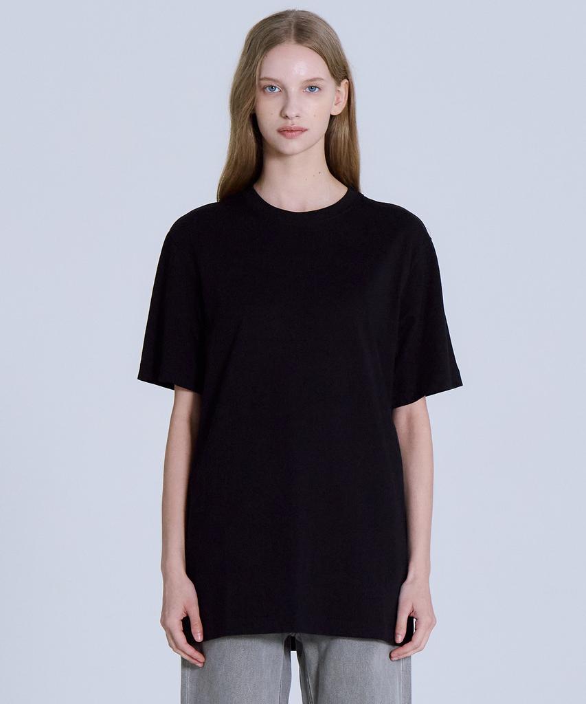 BASIC HOUSE [2Pack] Layered Oversized Short Sleeve T-Shirt Standard Length (+4Cm) 2 Pack Lats0114