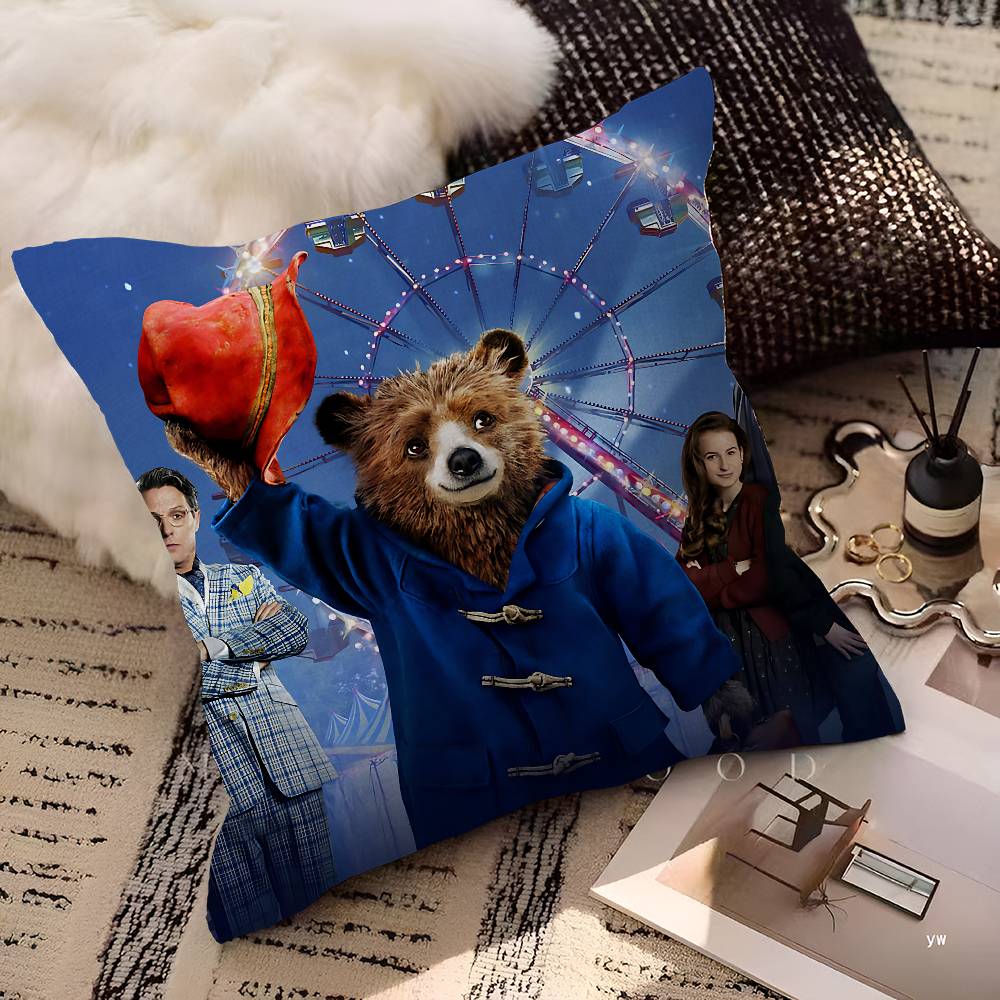 Classic Movie PpaddingtonS Pillow Gift Home Office Decoration Bedroom Sofa Car Cushion Cover Case 45x45