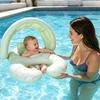 Float Together Baby Seat with Canopy Inflatable Infant Pool Float, Soft Leg Cradles & Headrest Non-Toxic Phthalate-Free PVC