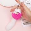 Breloc adorabil cu pompon vulpe - Charm pentru geantă de damă, accesoriu pentru rucsac și pandantiv pentru telefon mobil