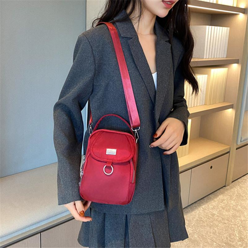 Multi-Functional Mini Top Handle Bags Lightweight Crossbody Bag with Multiple Pockets, Ideal for Daily Errands & Casual Outings