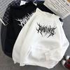 Hip Hop Men's Hoodies Winter Gothic Long Sleeve Hooded Sweatshirt Harajuku Streetwear Oversized Women Hoodies Y2K Clothes