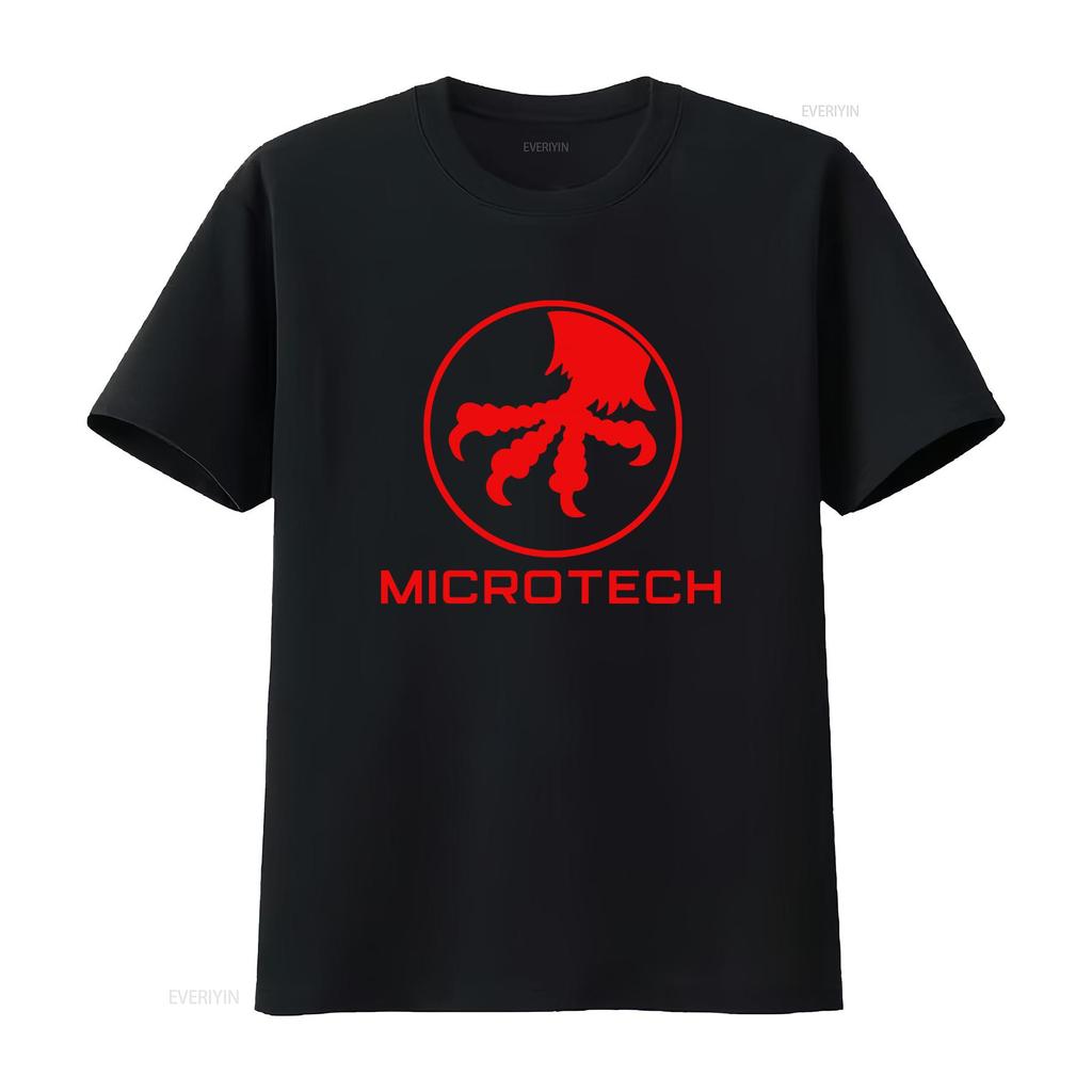 Microtech Knives Messer Werkzeuge Logo Schwarzes T-Shirt für Herren Größe S 3XL Kräftiges Rotes Design Bequeme Passform vintage Gewaschen