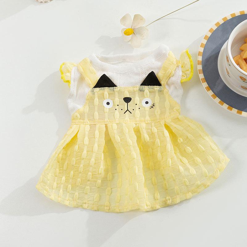Spring and Summer Teddy Puppy Dog Clothes Bigbear Cat Pomeranian Thin Vest Small Puppy Suspender Pet Clothes