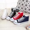 Men/women High Top Canvas Shoes Student Shoes Couple Trendy Shoes Breathable Canvas Shoes 35-44