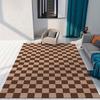 Checkerboard Plaid Carpets Washable Rug Large Floor Mats for Living Room Bedroom Home Decor