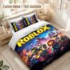 Roblox Bedding Set, 1 Duvet Cover & 2 Pillowcases Soft Comfortable Bedroom Home Textile Decor