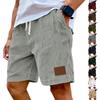 Herren Kord-Shorts mit Kordelzug Locker geschnitten Elastischer Bund Lässige Sommer-Shorts mit Taschen für den täglichen Gebrauch