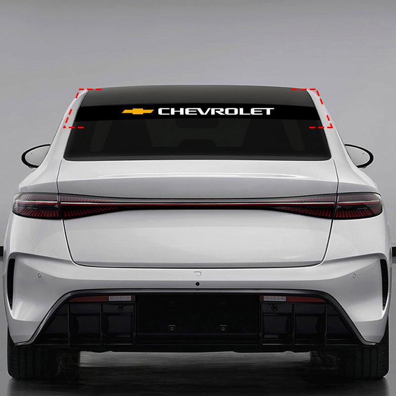 Car Front Windshield Stickers Front and Rear Decorative Decals Stickers For Chevrolet Cruze Sail Onix Corsa Aveo Captiva Sonic Spark S10 Tracker Trax