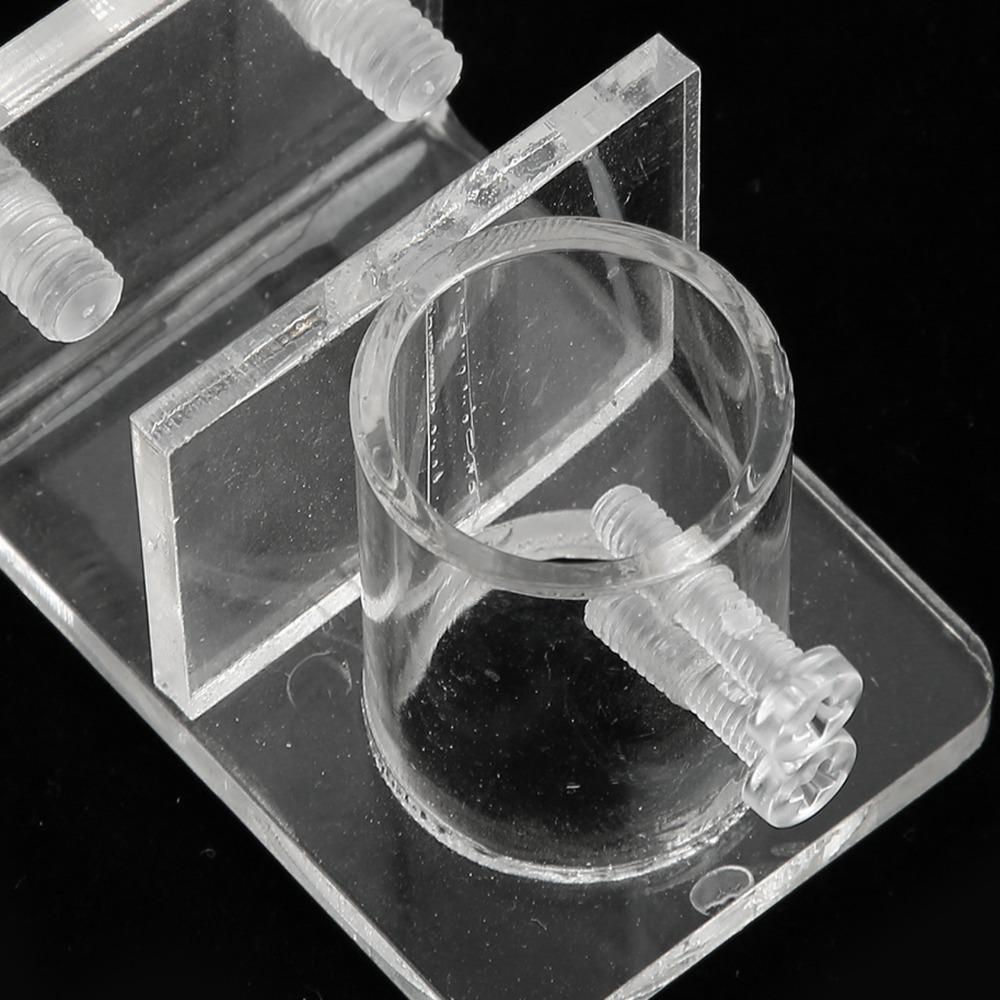 High Transmittance Aquarium Water Pipe Clamp Transparent Fish Tank Pipe Clip Aquarium