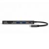 HUB 6in1 DeX 4smarts 2xUSB-A USB-C HDMI SD MicroSD Grau