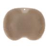 Shower Foot Scrubber with Suction Cups Soft Skidproof Foldable Cleaning Massage Scrubber Mat Brown