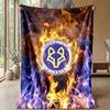Leicester City Fußball Druck Flanell Decke, Weiche Warme Leichte Überwurfdecke für Sofa Bett Camping