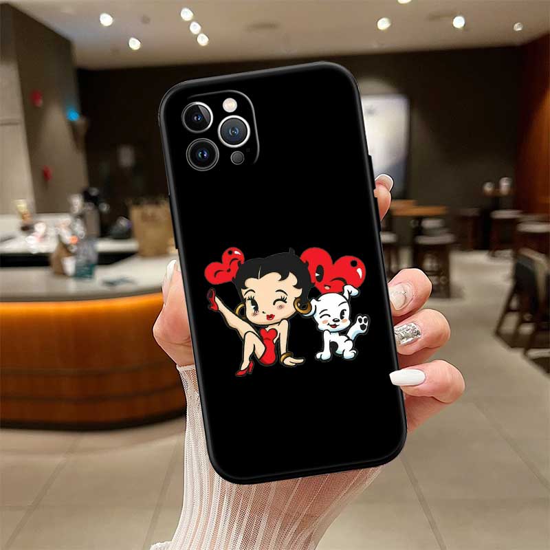 UP10 B-Bettys Art B-Boops Phone Case for Samsung Galaxy S20 S21 S22 Ultra FE + Plus A21S A22 A24 A25 A26 A30 A30S A31